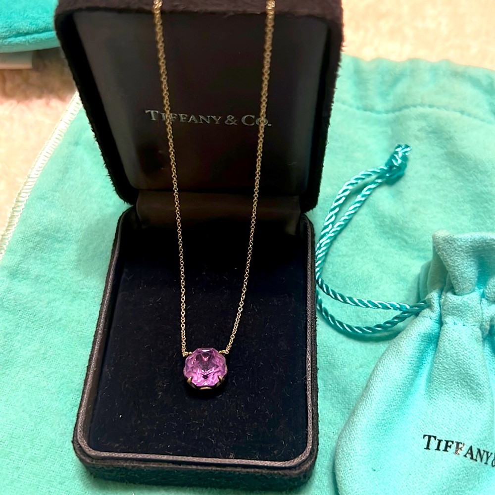 Tiffany & Co. Amethyst purple necklace